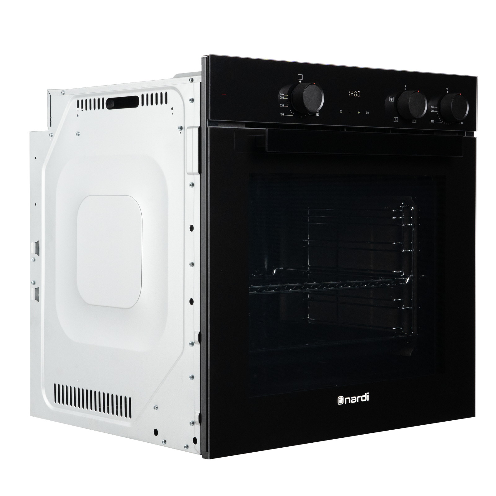 Four Encastrable NARDI Gaz-Elec Black glass 60 cm 3 Four Encastrable NARDI Gaz-Elec Black glass 60 cm – Image 2