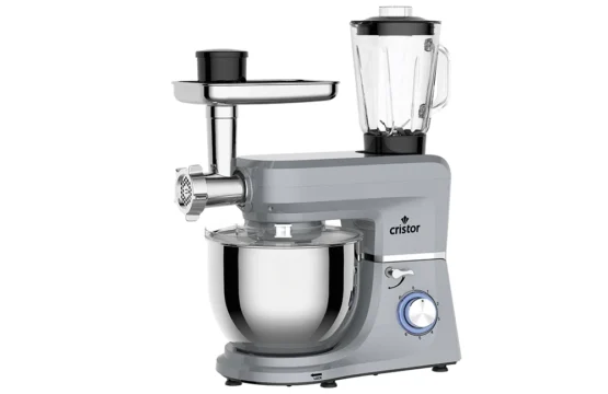 Pétrin multifonction Cristor D-crochet  Gris-Inox 7l 1900 w