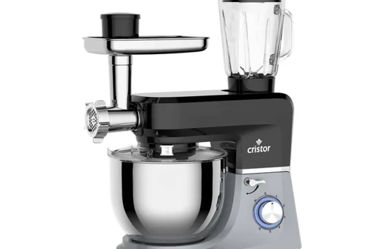 Pétrin multifonction Cristor D-crochet  Gris-Noir 7l 1900 w