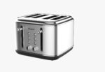 Grille pain NARDI Rétro Argenté 4 tranches – Image 2