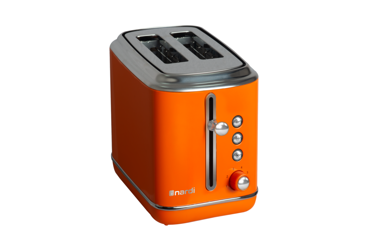 Grille pain NARDI Rétro Orange 2 tranches – Image 2