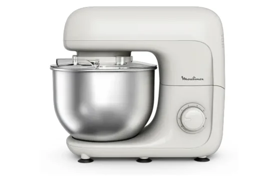 Robot pâtissier MOULINEX Bake Essential, bol de 4.8 L, kit de pâtisserie, 800 W QA160110