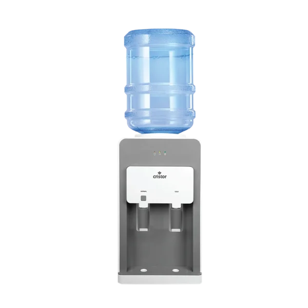 Distributeur d'eau CRISTOR - 20 L - Sur Table - R600a - Blanc et Gris PK-KDE-F15EG