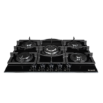 Table De Cuisson NARDI 5 Feux Black glass – Image 2