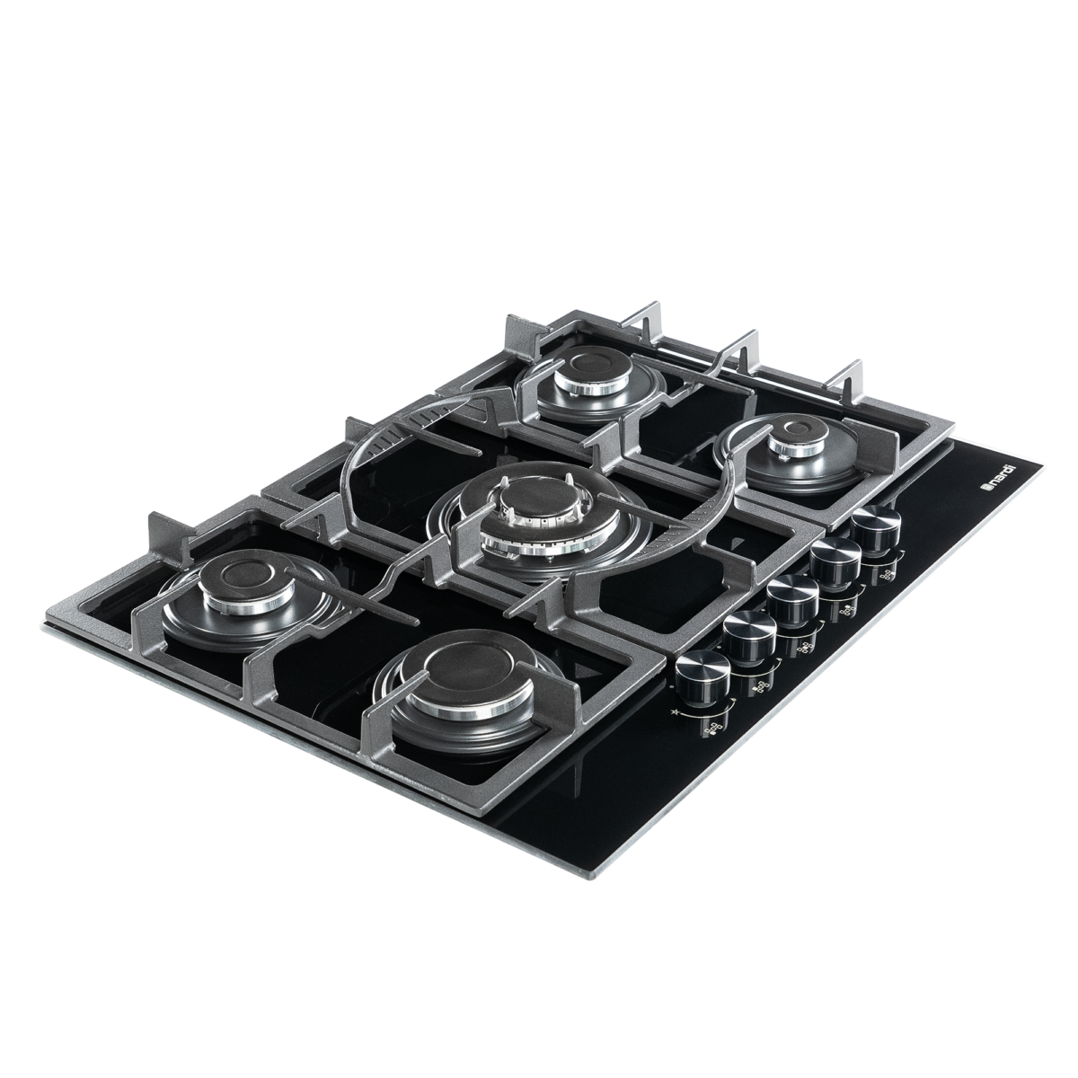 Table De Cuisson NARDI 5 Feux Black glass – Image 4
