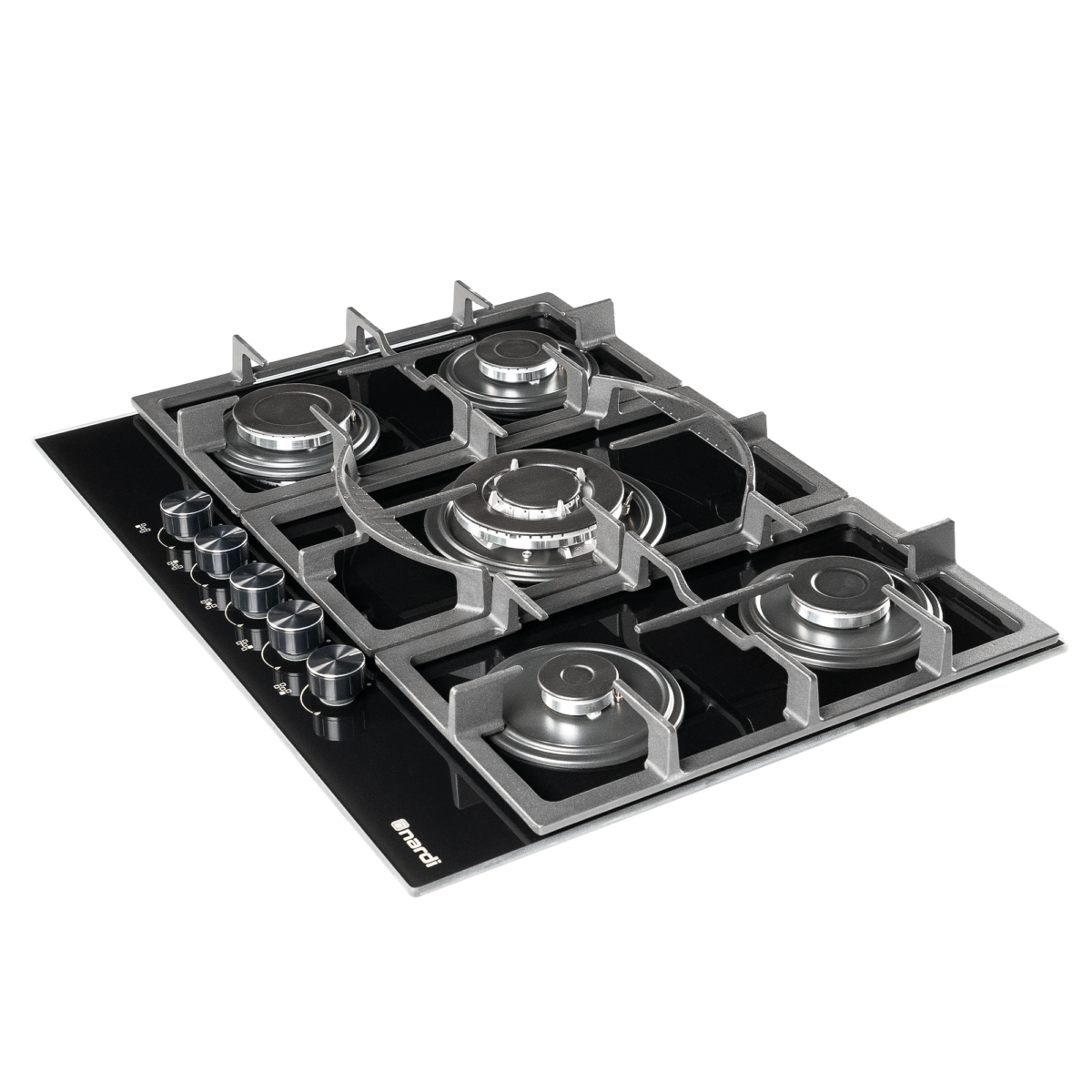 Table De Cuisson NARDI 5 Feux Black glass – Image 3