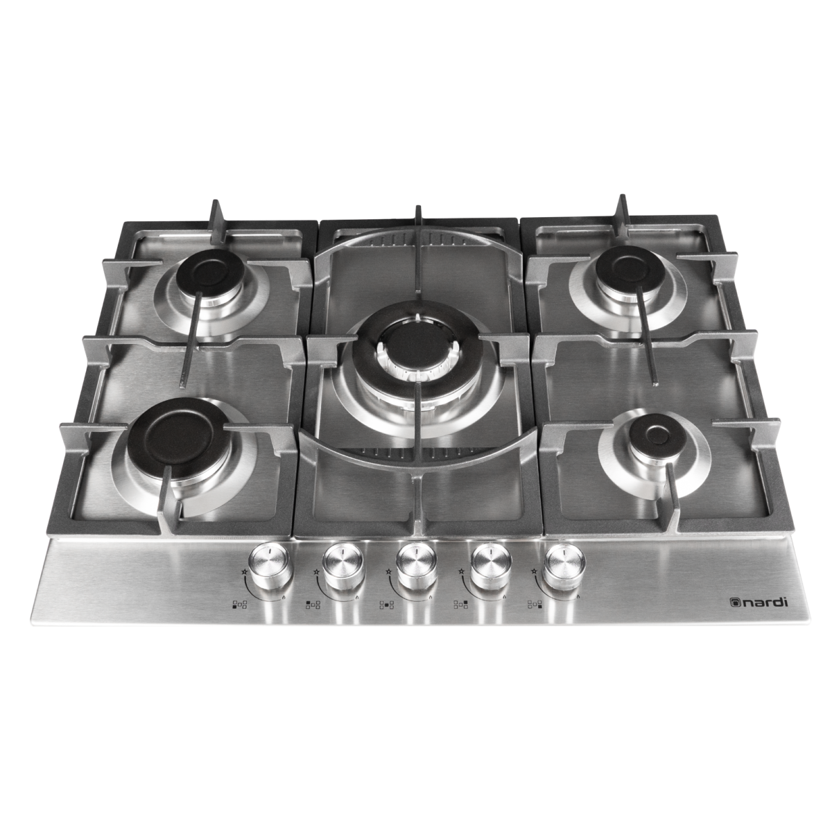 NTE75WGGH3 - Top Table De Cuisson NARDI 5 Feux Inox – Image 1