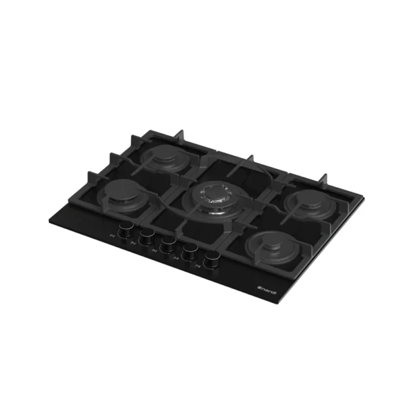 Table De Cuisson NARDI - 5 Feux - Black glass NTE75WGGH2 – Image 2