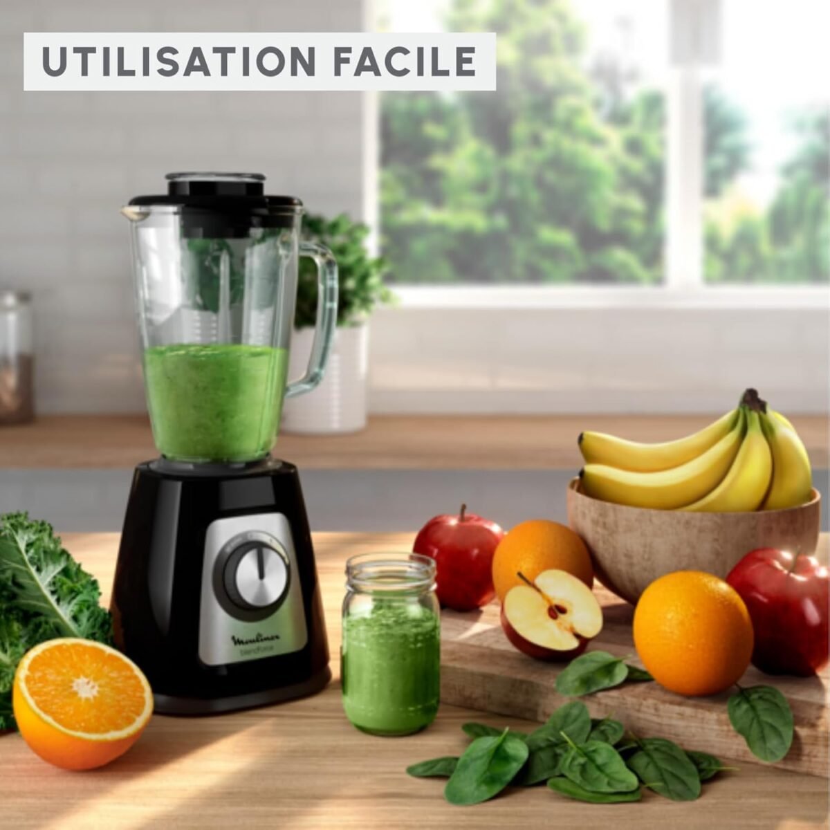 Blender MOULINEX Blandforce 800W Noir – Image 4