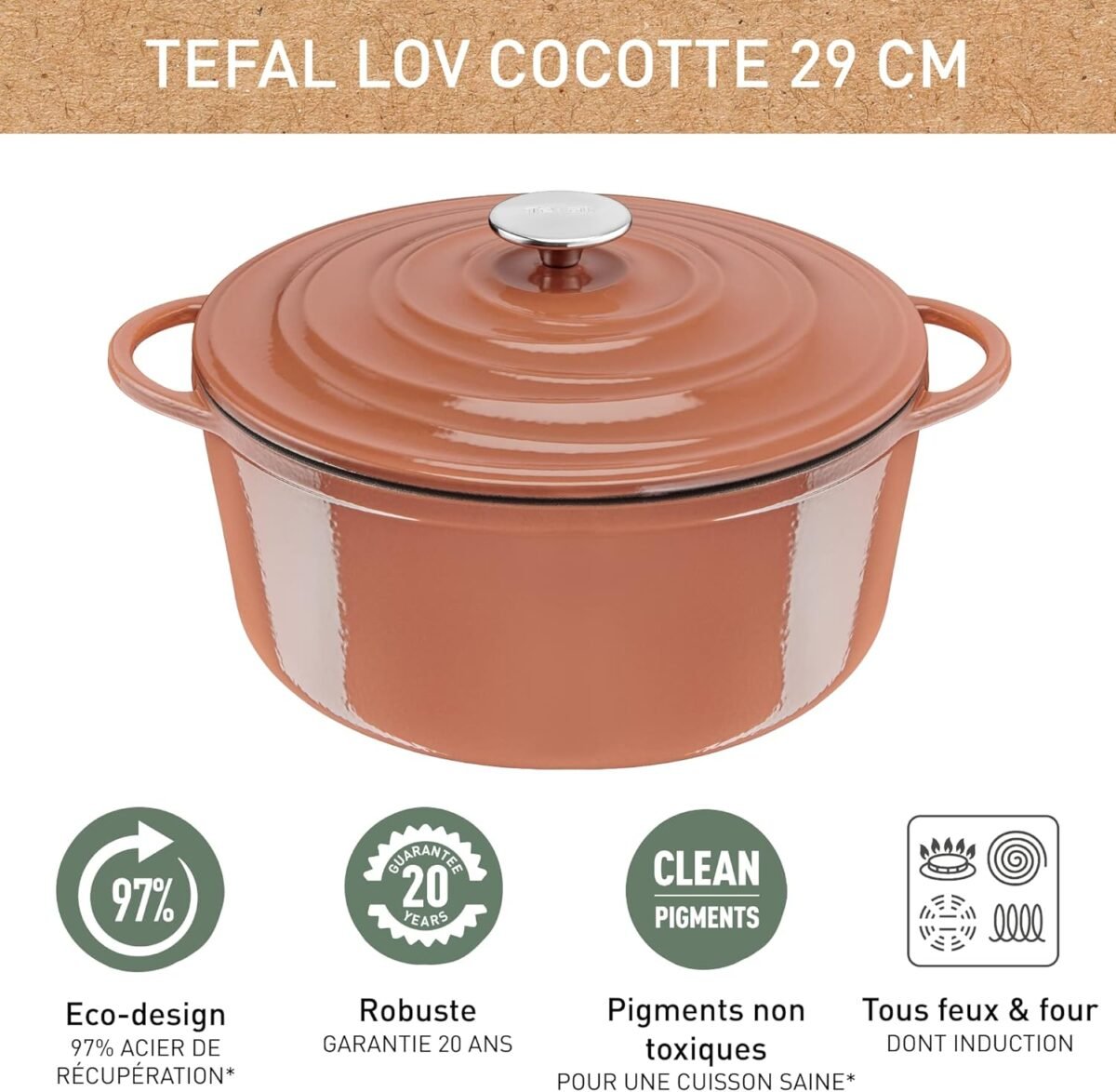 Lov E2600504 Cocotte en fonte 29 cm E2600504 – Image 3
