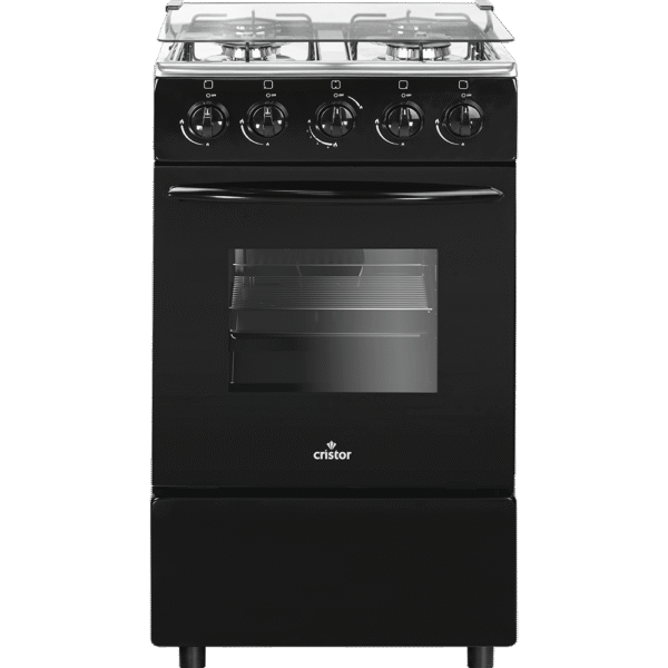 Cuisinière CRISTOR ECO 4 Feux 50 Cm BLACK