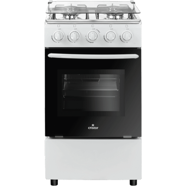 Cuisinière CRISTOR ECO - 4 Feux - 50 Cm - Blanche CR45M4W