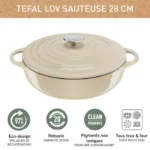 Lov E2597204 Cocotte en fonte peu profonde 28 cm E2597204 – Image 3
