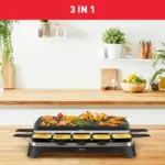 Raclette électrique Tefal INOX & DESIGN 3-en-1 RE45A812 – Image 2