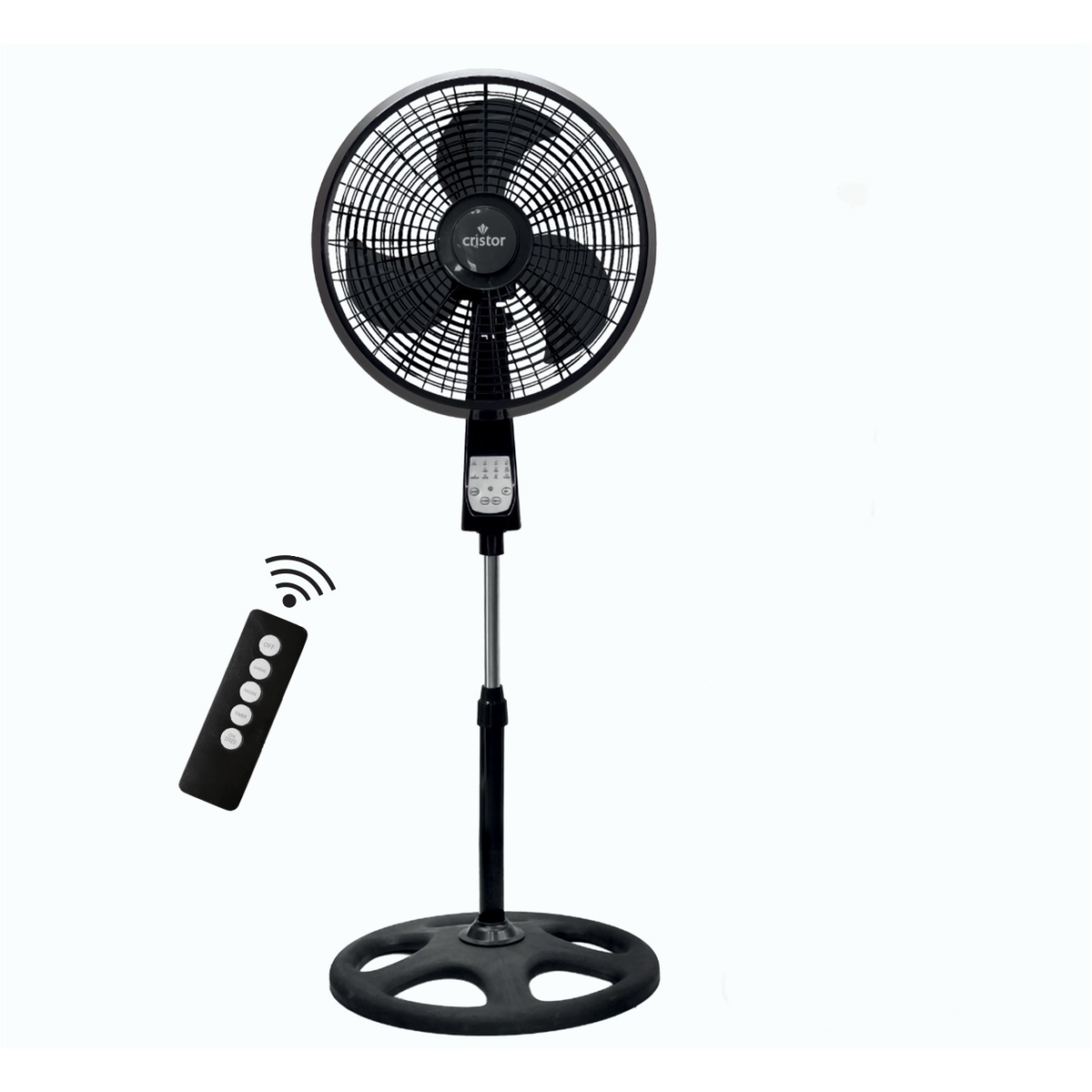 VENTILATEUR CRISTOR 3 LAMES 3 VITESSES 50 W – Image 1