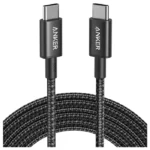 ANKER NEW NYLON USB-C TO USB-C 2.0 CABLE 6FT black A8753H11