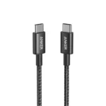 ANKER NEW NYLON USB-C TO USB-C 2.0 CABLE 3.3FT black A8752H11