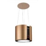 Hotte Ilot NARDI aluminium doré champignon 45 cm