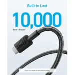 ANKER 322 USB-A TO USB-C CABLE (6FT BRAIDED) black A81H6H11 – Image 3