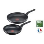 Set 2 Poêle TEFAL EASY COOK AND CLEAN 24/28 cm B5559033