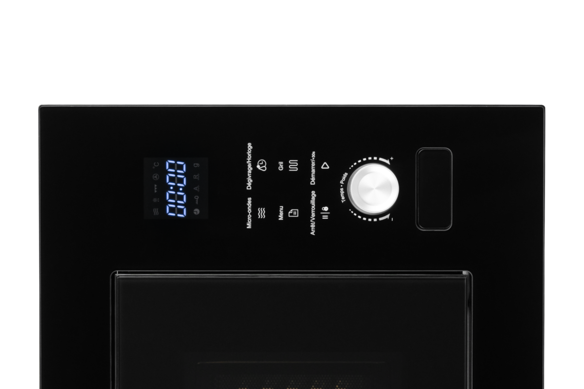 Micro-ondes Encastrable NARDI Combiné Black glass 25L – Image 6