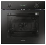 Four Encastrable ROSIERES Electrique Noir/65L/Ventilé/Afficheur Vert/08 Fonctions/Catalysé/Double vitrage