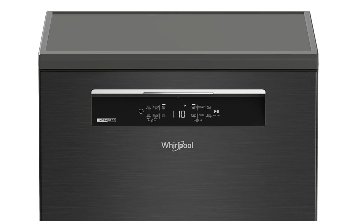 Lave-Vaisselle Whirlpool Noir inox 15 Couverts – Image 2