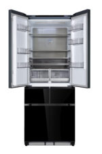 Réfrigérateur Nardi 429L Cross Door 5 Portes  Smart Free-Fit Black Glass – Image 2