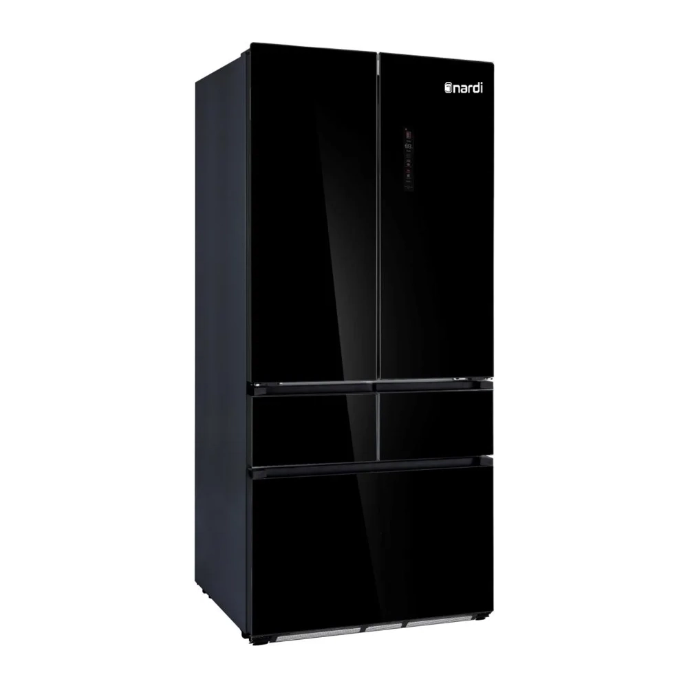 Réfrigérateur Nardi SMART FREE-FIT 5 portes – 429 L – Black Glass Réfrigérateur Nardi 429L Cross Door 5 Portes Smart Free-Fit Black Glass – Image 1