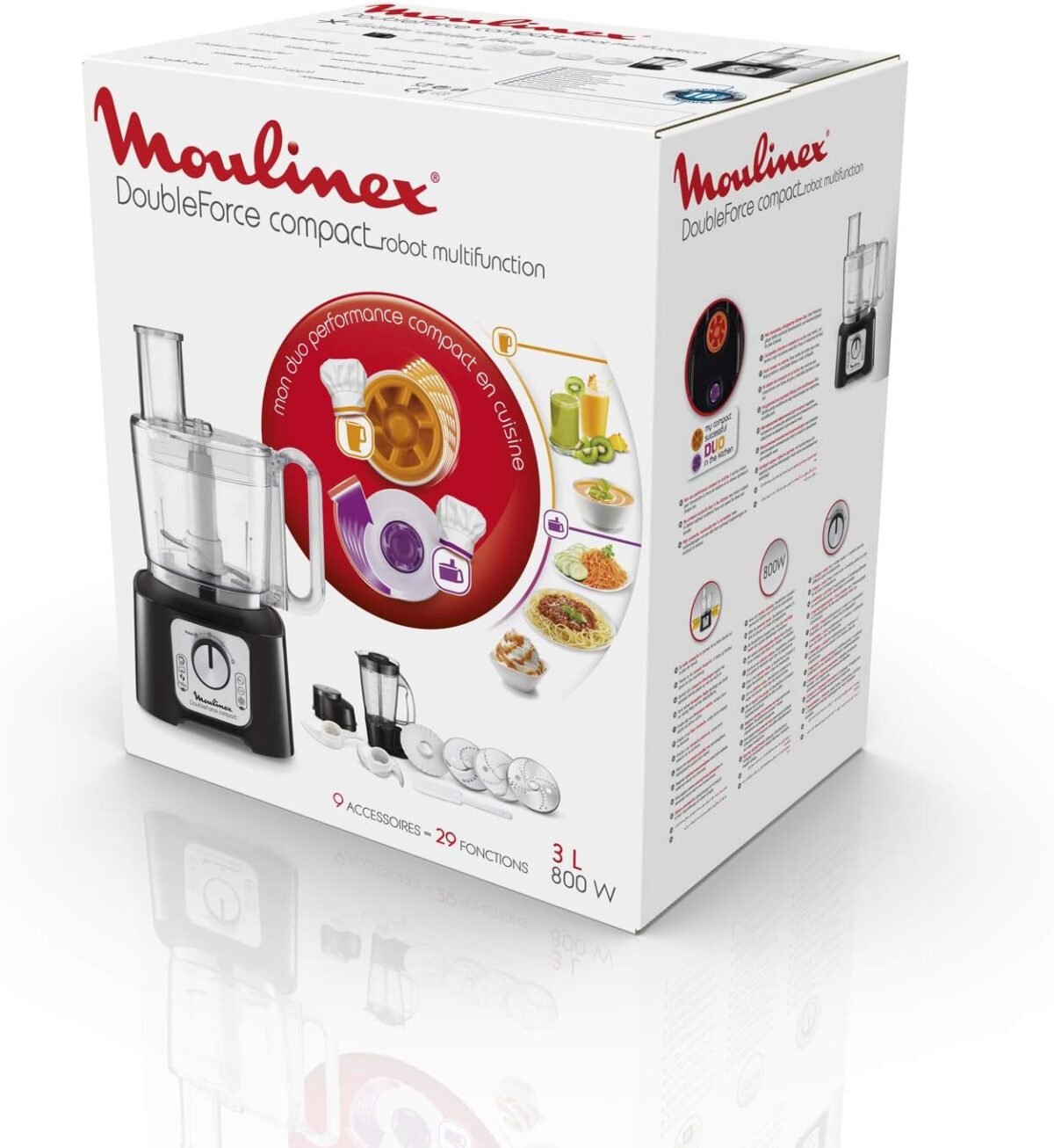 Robot multifonctions MOULINEX Double Force Compact Noir – Image 6