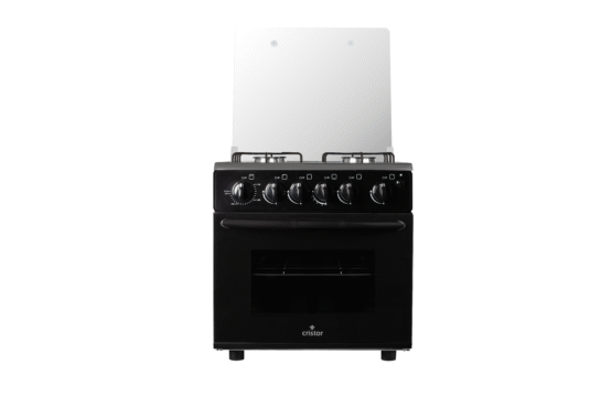 Cuisinière  Cristor 4feux Mini avec grill  Noir  50cm