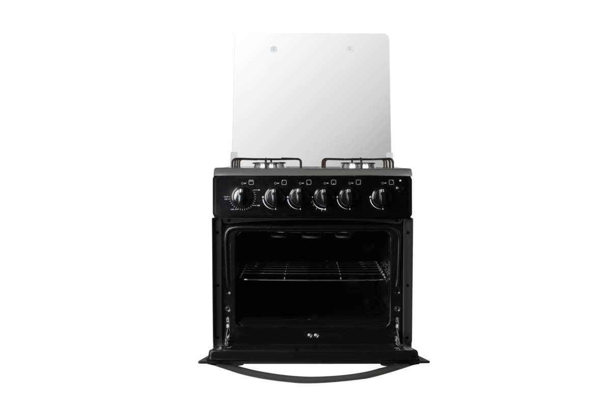 Cuisinière  Cristor 4feux Mini avec grill  Noir  50cm – Image 2