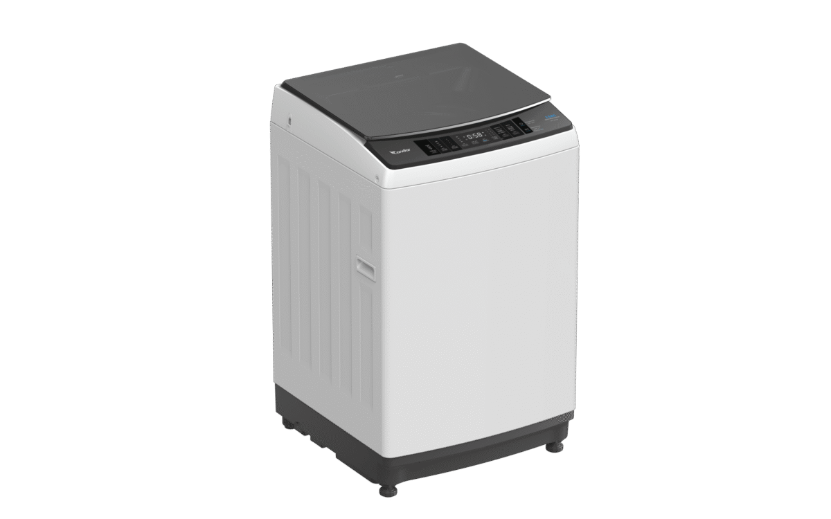 Isometric View - Left Machine à Laver CONDOR Top loading Direct Drive Inverter Blanche 15 kg – Image 1
