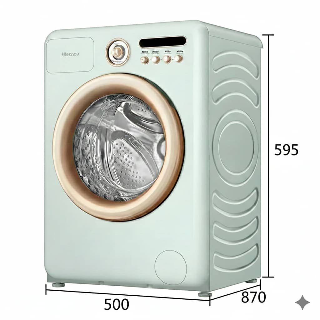 Machine à laver Hisense Roman Green 10.5 Kg Lavage 6 Kg Séchage 3 Machine à laver Hisense Roman Green 10.5 Kg Lavage 6 Kg Séchage – Image 2