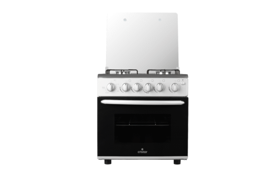 Cuisinière Cristor 4feux Mini avec grill Gris 50cm