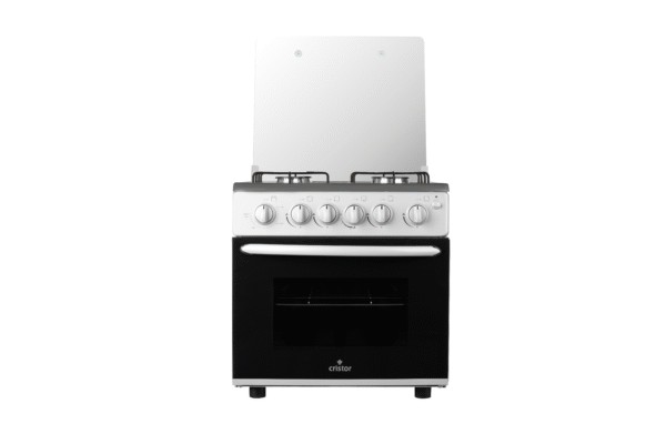 Cuisinière CRISTOR MINI – 4 Feux – 50 Cm –Avec Grill- Grise
