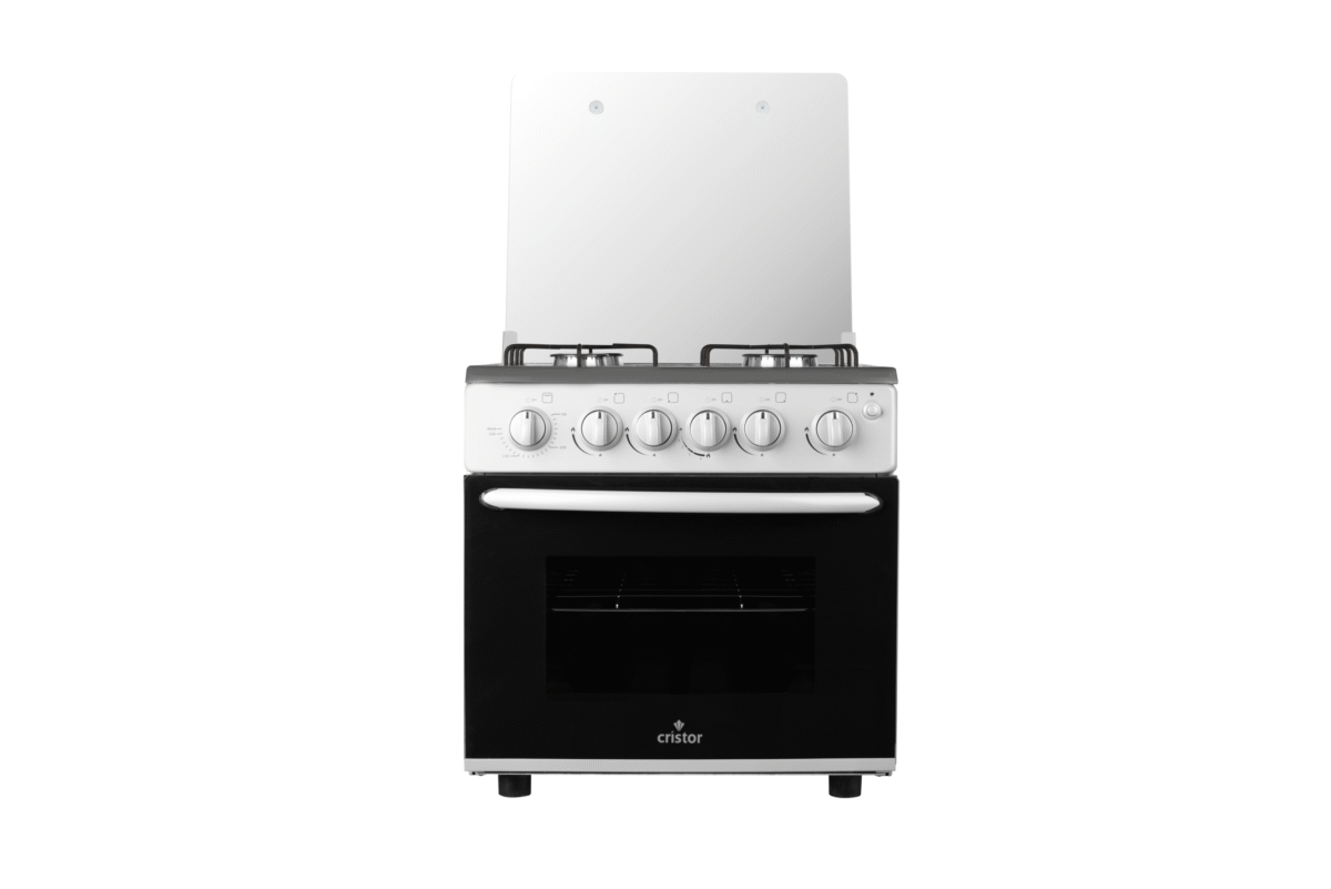 mini cuisiniére gris Cuisinière Cristor 4feux Mini avec grill Gris 50cm – Image 1
