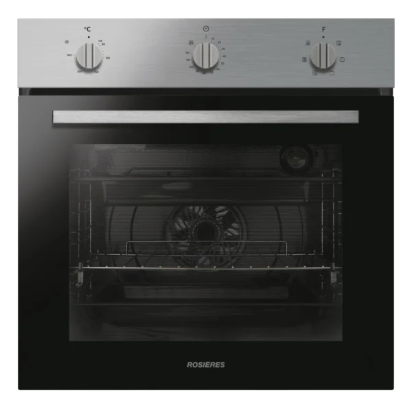 Four Electrique Electrique Rosières Inox/65L/Ventilé/08 Fonctions/Double vitrage