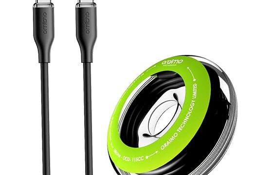 Oraimo Dustproof 60W Fast Charging 1M Type-C to C Premium Silicon Cable
