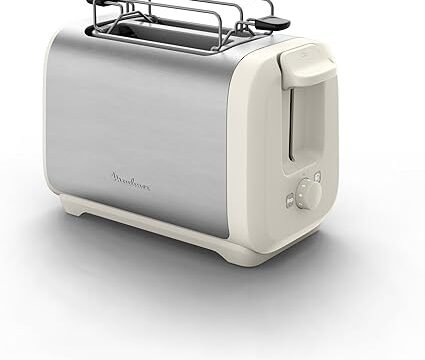 Grille-pain Moulinex 2fentes, chauffe-viennoiseries Subito LT5S1AE0