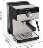 Machine espresso manuelle Authentic Gris clair XP381B10 – Image 8