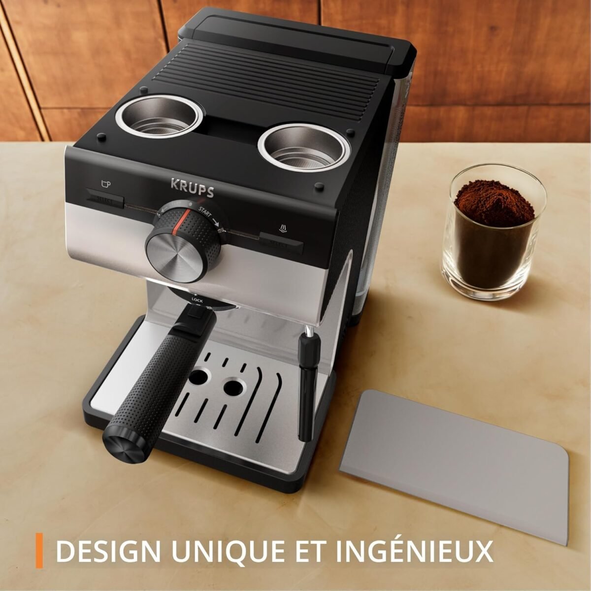 Machine espresso manuelle Authentic Gris clair XP381B10 – Image 5