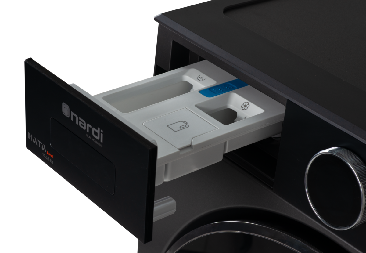 Machine à Laver Frontal NARDI NATA SMART Moteur Direct Drive Grise 10,5/6 KG – Image 5