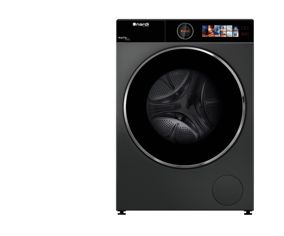 Machine à Laver Frontal NARDI NATA SMART Moteur Direct Drive Grise 10,5/6 KG – Image 1