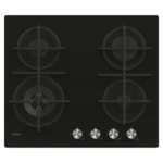 Table de cuisson CANDY/04 Feux /Wok/Thermocouple/Commande frontale /Fonte/Black Glass CDK6GF4WEKB