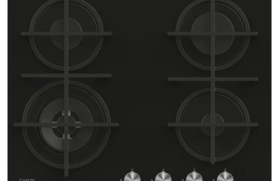 Table de cuisson CANDY/04 Feux /Wok/Thermocouple/Commande frontale /Fonte/Black Glass CDK6GF4WEKB