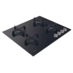 Table de cuisson Rosières 4 Feux Black Glass avec Thermocouple et Grille en Fonte – Image 3