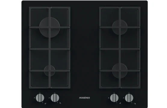 Table de cuisson 04 Table de cuisson Rosières 4Feux Black glass