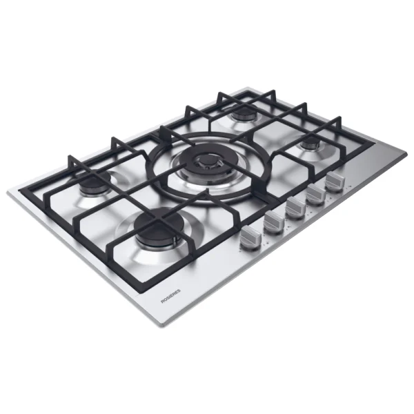 Table de cuisson Rosières 5 feux inox wok thermocouple grille fonte – Image 2