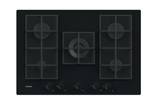 Table de cuisson Rosières 5 Feux dont Wok Black Glass